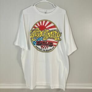 Aerosmith Boston to Budokan 1977 T Shirt Mens Size XXL Rock Band Concert Tee